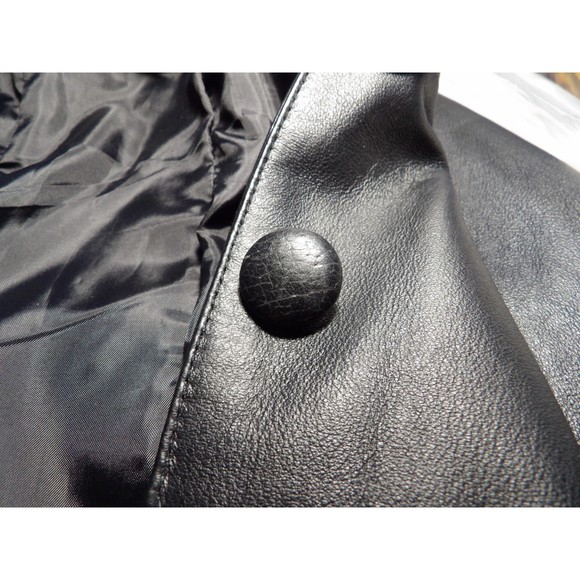 🟢🧥USA Leather Size S Black Long Coat🟢🧥 - Picture 6 of 6